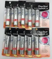 Lot Of 20 ChapStick Total Hydration Sweet Peach Flavored Lip Balm (0.12oz Each)