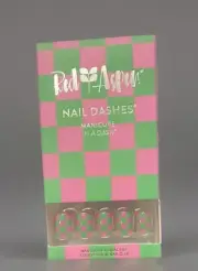 Red Aspen QUINTESSENTIAL CALIFORNIA, CASSIA Short Square Pop On Nail Dashes New
