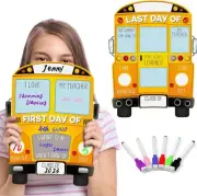 Outus First Day of School Board 6 Chalk Markers for Kids School Supplies, Bus