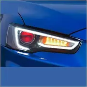 Headlight Assembly Compatible With Mitsubishi Lancer 2009-2016 Galant Fortis/Proton Inspira LED DRL LED Turn Signal Demo Eye(No Lamp)
