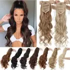 Curly Clip in Ponytail Hair Extensions Real Thick Pony Tail Hair Pieces As Human