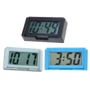 Retro Car Digtal Clock Compact Button Powered Clock Self-Adhesive Clock