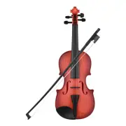 Beginners Toy Violin 4 Adjustable Strings Outfit Childrens Ideal First Violin