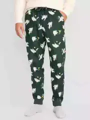 NWT Old Navy Yeti Abominable Snowman Camping Out Jogger Pajama Pants Men S M
