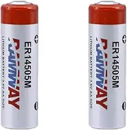 HOUYIBO 2Pcs ER14505M 3.6V 2200mAh Replacement Li-ion Battery Non-Rechargeable Household Cell for PLC Industrial Batteries