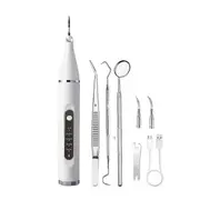 Dog Plaque And Tartar Remover, Ultrasonic Teeth Cleaner For And Cats, Ultrasonic Dental Kit, Dental Cleaner White