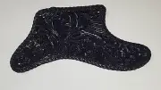 Leather pickguard Custom Hand Tooled la carbronita Tele Floral Riffs laced