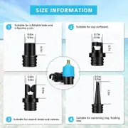 Paddle Board Pump Adapter Convenient Use Versatile Portable Air Pump Adapter with 4 Air Valve Nozzles for Inflatable Bed Canoe Inflatable Pool