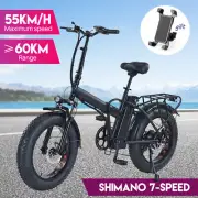 Electric Bicycle Ebike 48V 1500W Mountain Bike 15Ah Li-Ion Battery 20'' Tyres