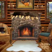 White Shag Area Rug - Plush Faux Fur Sheepskin Bonded Suede Lining - Made in USA