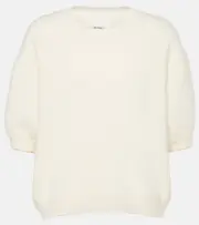 [Lisa Yang] Lisa Yang Juniper brushed cashmere top M-L neutrals