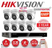 4x 6x 8x Hikvision DS-2CD2366G2-IU Audio Cameras DS-7608NI-M2/8P 8ch 3TB NVR Kit