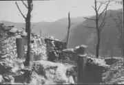 Italian soldiers sentry duty a mountain ridge during World War One Old Photo