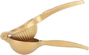 Haofy Manual Lemon Juicer, Zinc Alloy Orange Citrus Squeezer, Fruit Press Juicer Squeezing Tool for Squeezing Oranges Lemons Limes Juice (Gold)