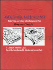 AMX and Javelin Body Parts Interchange Book 1968 1969 1970 1971 1972 1973 1974