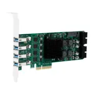 PCI-E to USB 8-Port Expansion Card PCI for Express Add in Card Internal USB