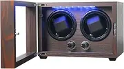 [ORYX] Double Watch Winders for Automatic Watches Box, Watch Rotator for 2 Watches LED Light, Rotating Watch Case, Watch Shaker, USB Powered Super Quiet Mabuchi Motor