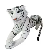 White Tiger JUMBO Laying Born Wild Plush Soft Toy Elka Australia