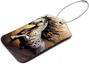 [WOSHJIUK] 2-Pc,Luggage Tags for Suitcases,Travel Tags for Luggage,Watercolor Ink Horses