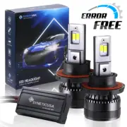 Syneticusa H13 9008 CSP LED Head Lights Bulbs Hi-Lo Beam 6000K White (for: Chrysler)