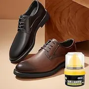 [Kriq] Leather Repair and shoe Polish Liquid,Natural Shoe Shine Cream,Leather Nourishment and Conditioner Leather Liquid Cream Sponge Applicator for Shoes, Bags, Sofa, belt and lether cloths