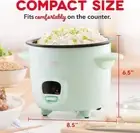 Aqua DASH Mini Rice Cooker Steamer: Conveniently Cook and Steam Soups, Stews,