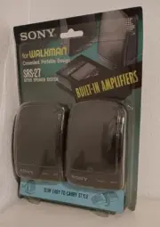 Vintage 1989 Sony Walkman SRS-27 Speakers Amplifier. Japan.