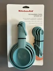 KitchenAid Measuring Cups/Spoon Set Aqua Sky