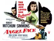 Angel Face Lobby Card Robert Mitchum Jean Simmons 1952 OLD MOVIE PHOTO