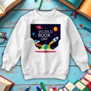 Boys Girls Space World Book Day Sweatshirts Jumper Costume Outfits Apparel #WBD