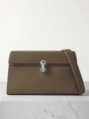[Savette] Savette - Symmetry Leather Shoulder Bag - Dark brown - One size One size Brown