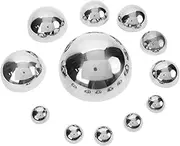 12Pcs Garden Gazing Hemisphere Reflective Ball for Outdoor Decoration Polished Mirror Design for Photography and Creative Displays