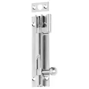 10cm Offset Barrel Bolt, Satin Chrome