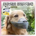 ✨夏季網格透氣狗狗嘴套🐶 金毛拉布拉多大狗防咬/防亂喫/口罩 可調節嘴套 大型犬嘴套 狗嘴套  寵物嘴套