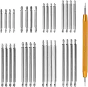 33 Pcs Watch Pins Replacement Kit Spring Bar Tool Kit Watch Band Tool with Heavy