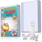 Comic Book Display Case Set, Include Sleeves and Clear clear