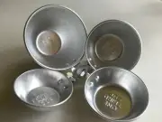 Aluminum Metal Pastry Measuring Stainless 4 Cups Set Steel Spoons Kitchen Baking