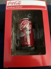 COKE CAN WITH SANTA DRINKING COKE ORNAMENT. NEW BY KURT ADLER