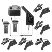 3in1 Car Charger for Dji Mini 4 3 Pro Air Dual Battery Control Charging Hub for Fpv Mini 2 Mavic 3 2 Fimi X8se