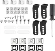 35 Pieces Football Helmet Repair Kit Repair R Shape Clips Ice Hockey Visor Kit