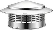 [MSWVMWUK] Chimney Cap, Chimney Cover, Chimney Cap 8 Inch Chimney Caps for Outside Stainless Steel Chimney Cover Round Rain Protection Mesh Flue Pipe Cover Chimney Rain Caps for Roof Vent Protection