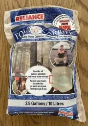 Reliance Fold A Carrier 5 Gallon Collapsible Water Container Storage BPA Free