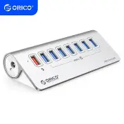 ORICO USB 3.2 Hub Aluminum 10Gbps 7Ports USB Splitter for iMac MacBooks Mac Mini