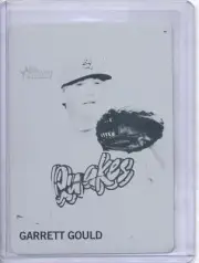 2013 Topps Heritage Minors Garrett Gould Black Printing Plate..Only 1/1 World