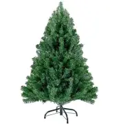 4ft Green Christmas Tree - Premium Hinged Artificial Small Christmas Tree, Ca...