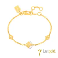 在飛比找誠品線上優惠-【Just Gold 鎮金店】華爾滋 黃金手鍊