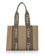 Chloe Woody Medium Canvas Tote