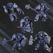 Heavy Knights of the Golden Pavise | Miniature Proxy