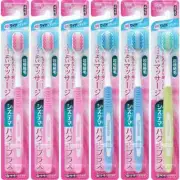 LION Systema Gum Plus Wide Regular Head Toothbrush Medium 6pcs Set Japan