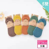 在飛比找momo購物網優惠-【Socks Form 襪子瘋】5雙組-日系純色棉質隱形襪